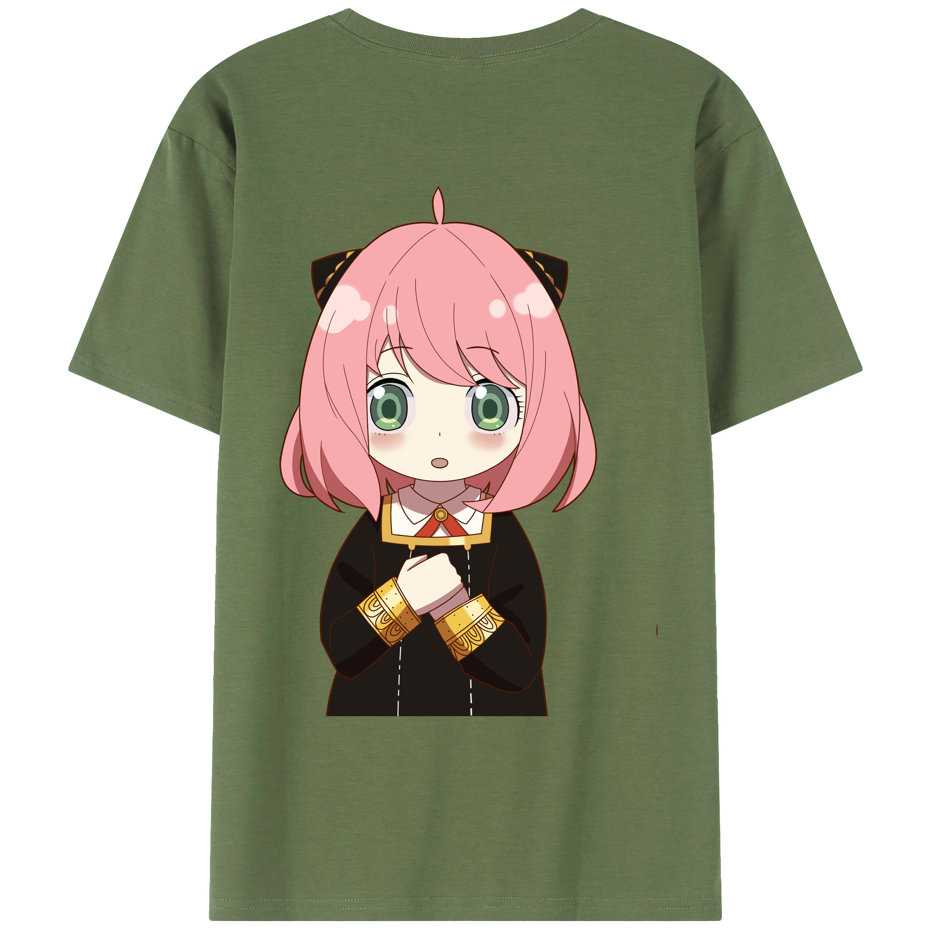 （画像用） SPY×FAMILY间谍家家酒 綿100％ メンズ半袖Tシャツ（バックプリント） 通気性